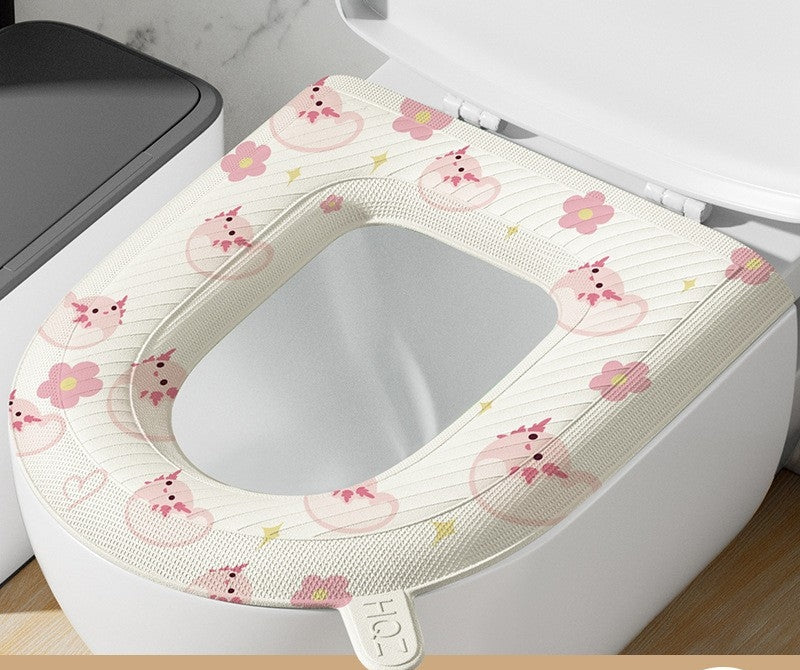 🚽 NYNÍ SLEVA 50 %! ✨ Vylepšené vodotěsné toaletní sedátko z EVA - měkké &  Hygienické, snadná instalace a čištění, vhodné pro většinu standardních toalet 🧼🛠️
