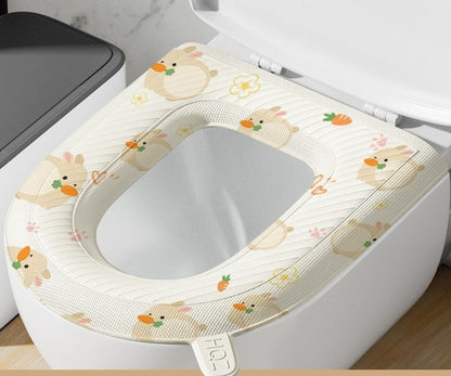 🚽 50% OFF NOW! ✨ Upgraded EVA Waterproof Toilet Seat - Soft & Hygienic, Easy to Install and Clean, Fits Most Standard Toilets 🧼🛠️