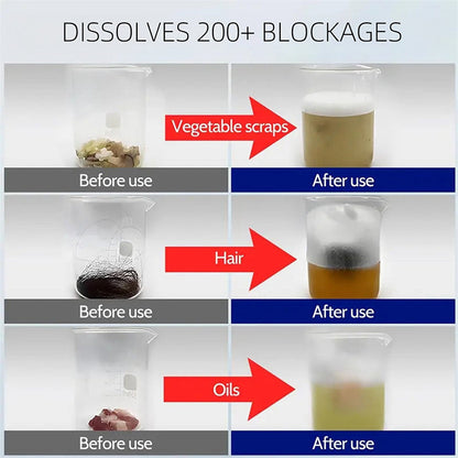 🔥KUPTE VÍCE, UŠETŘETE VÍCE!🔥Silný čistič potrubí - rozpouští více než 200 ucpaných míst a ničí bakterie