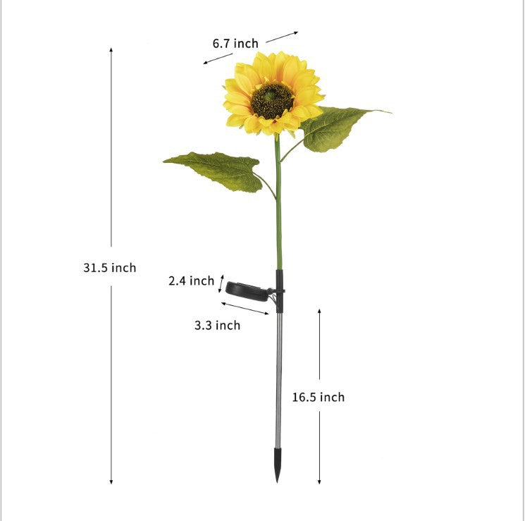 🌻BLESKOVÝ VÝPRODEJ S 30% SLEVOU! Solární světla Slunečnice – Svítící dekorace do zahrady ✨🌿【Pospěš si】