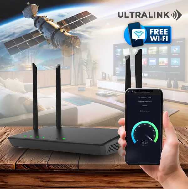 Drahtloser SIM-Router mit Antenne