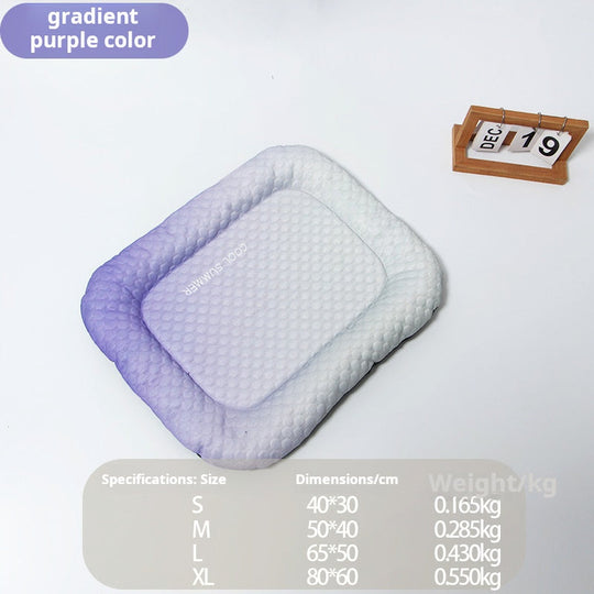 ⏰Limited Time 50%OFF !!!🐶Ice Silk Pet Cooling Mat – Breathable Summer Cooling Bed for Dogs & Cats