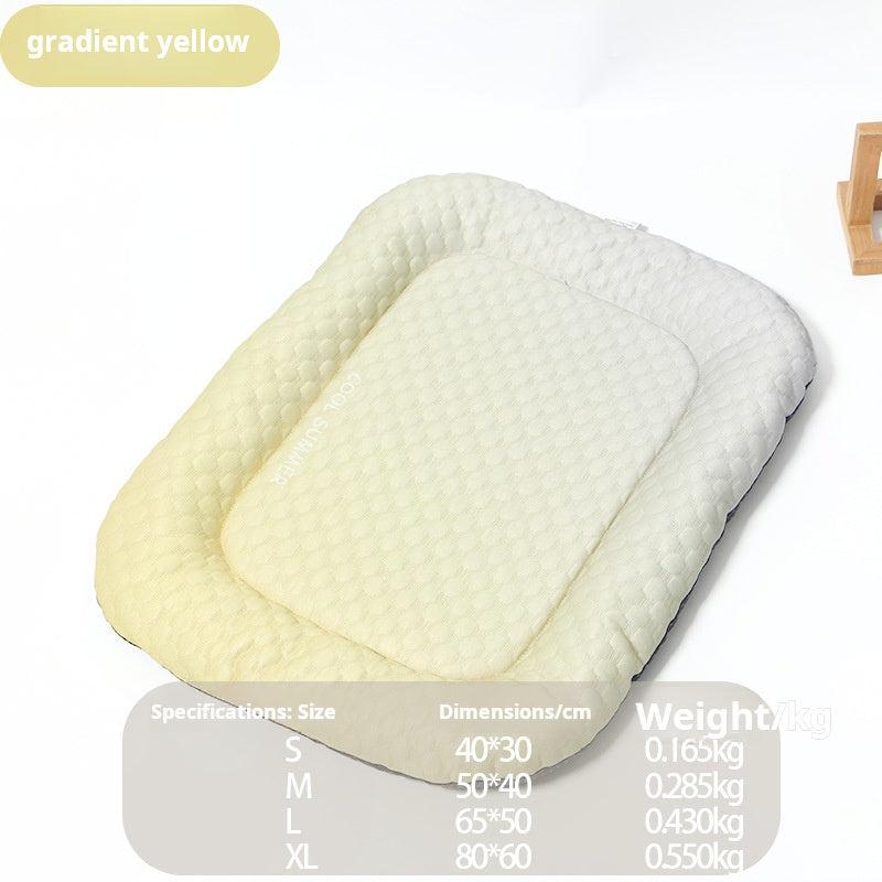 ⏰Limited Time 50%OFF !!!🐶Ice Silk Pet Cooling Mat – Breathable Summer Cooling Bed for Dogs & Cats
