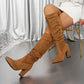 💥New Arrivals Now Hot Selling-Women’s Stylish Solid Color High Heel Boots