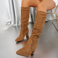💥New Arrivals Now Hot Selling-Women’s Stylish Solid Color High Heel Boots