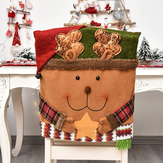 🎅✨Clúdach Cathaoireacha Téama Nollag