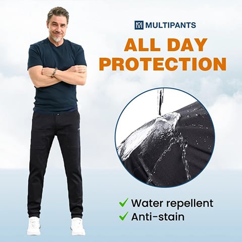 ⚡Over 50,000 sold！🏆MultiPants – High Stretch Multi-pocket Durable Cargo Pants