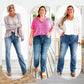 💥Buikcorrigerende jeans met hoge stretch👖