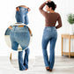 💥Buikcorrigerende jeans met hoge stretch👖