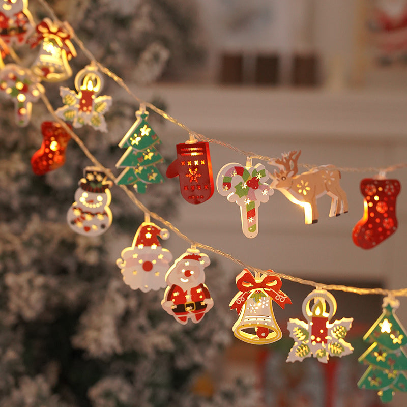 🎅Připravte se na Vánoce: LED řetězová světla Santa Claus