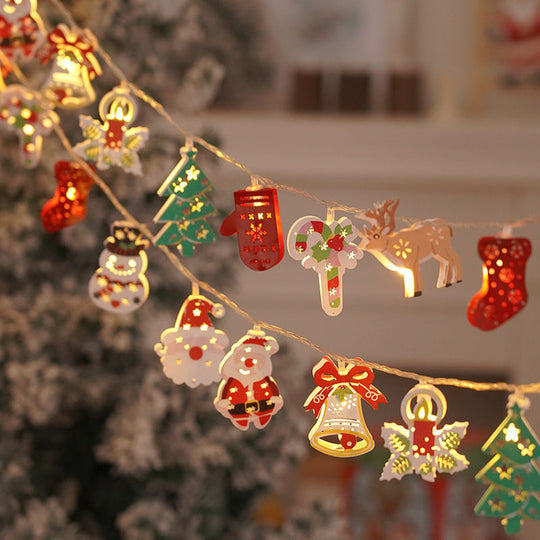 🎅Připravte se na Vánoce: LED řetězová světla Santa Claus