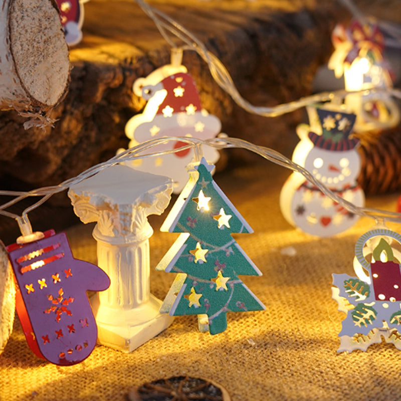 🎅Připravte se na Vánoce: LED řetězová světla Santa Claus