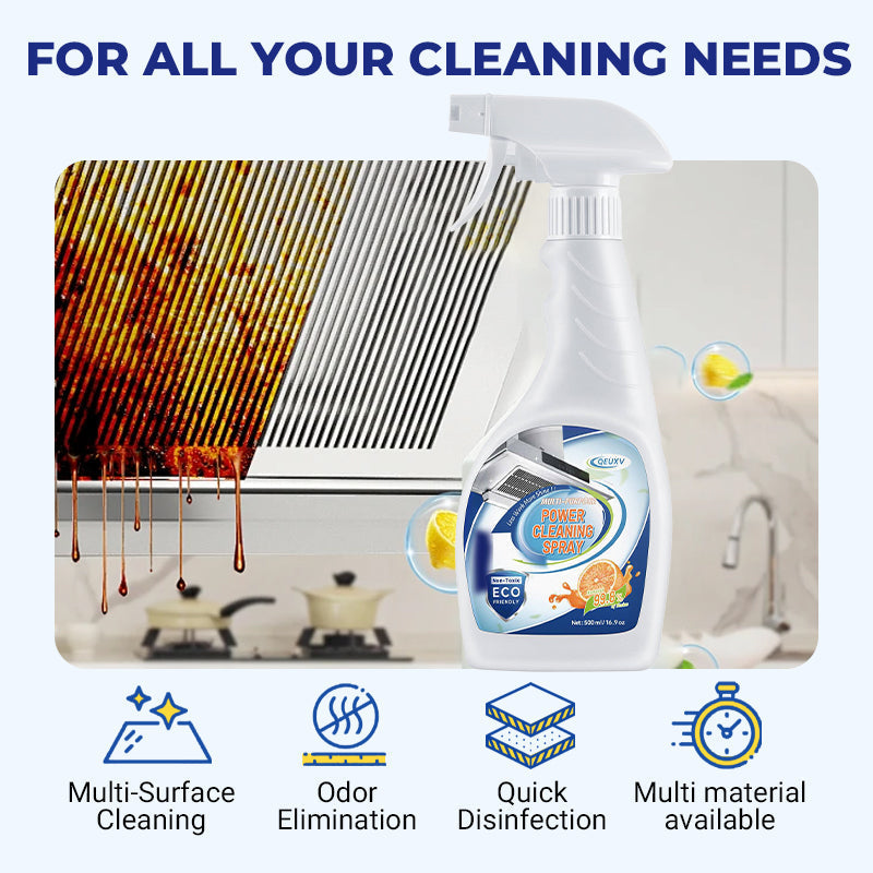 🧼 COMPRA 2 E RICEVI 1 GRATIS! ✨ Spray detergente potente - Rimuove il grasso & Macchie 💦🏠