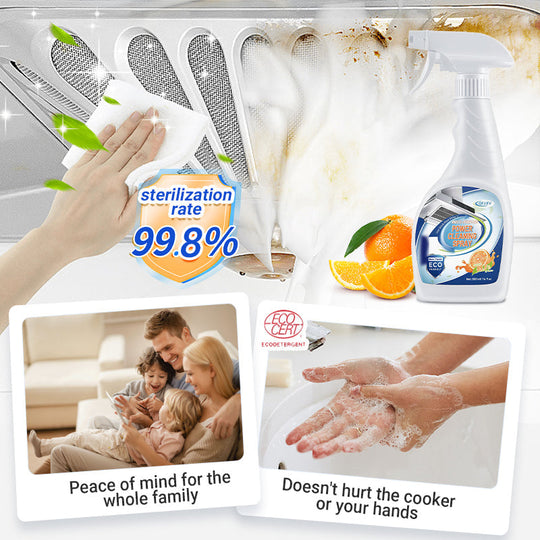 🧼 COMPRA 2 E RICEVI 1 GRATIS! ✨ Spray detergente potente - Rimuove il grasso &  Macchie 💦🏠