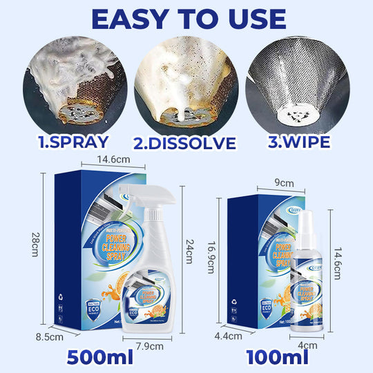 🧼 COMPRA 2 E RICEVI 1 GRATIS! ✨ Spray detergente potente - Rimuove il grasso &  Macchie 💦🏠