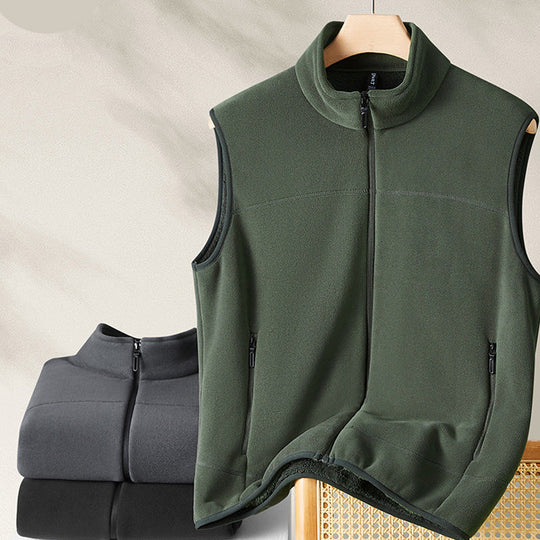 💥60% RABATT! 🧥 Warme Herrenweste mit Stehkragen und durchgehendem Reißverschluss &  Stilvoll ❄️
