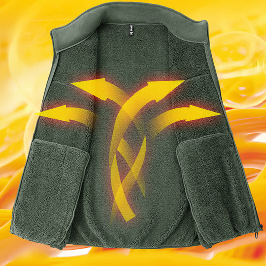 💥60% RABATT! 🧥 Warme Herrenweste mit Stehkragen und durchgehendem Reißverschluss &  Stilvoll ❄️