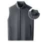 💥60% OFF ! 🧥 Men's Stand Collar Thickened Full Zip Vest – Warm & Stylish ❄️