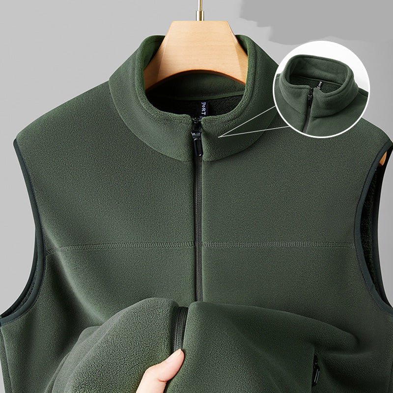 💥60% RABATT! 🧥 Warme Herrenweste mit Stehkragen und durchgehendem Reißverschluss &  Stilvoll ❄️