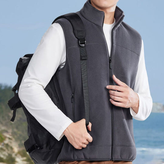 💥60% RABATT! 🧥 Warme Herrenweste mit Stehkragen und durchgehendem Reißverschluss &  Stilvoll ❄️