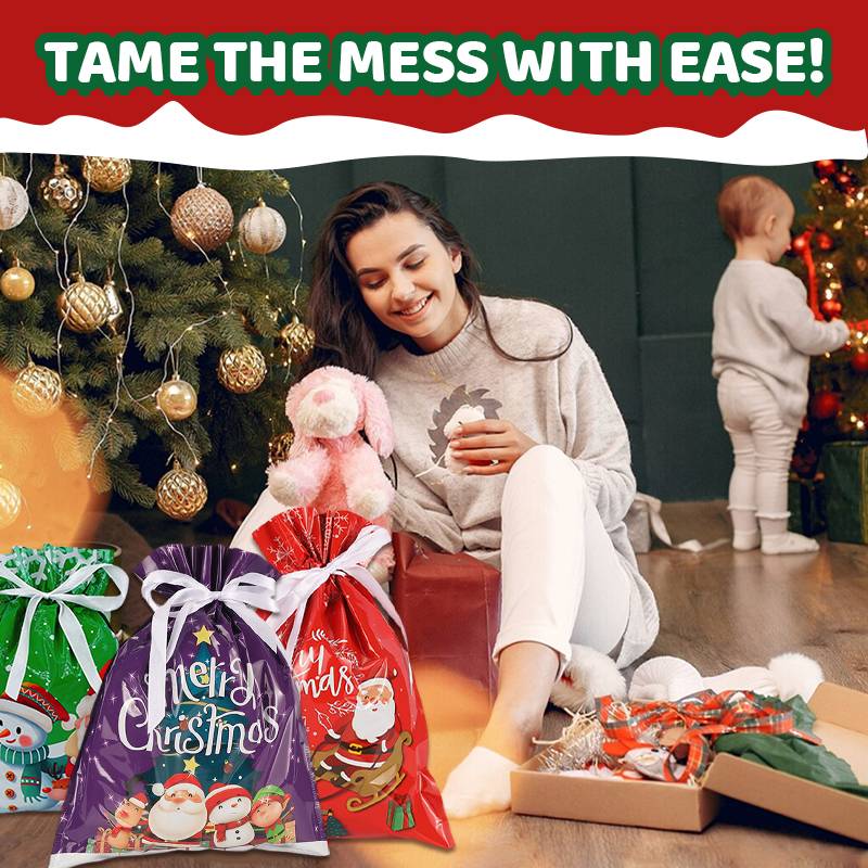 🎅🎁Vánoční dárková taška se stahovací šňůrkou