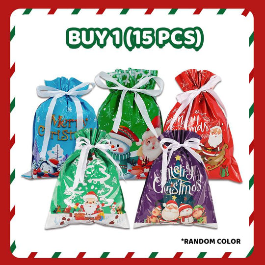 🎅🎁Vánoční dárková taška se stahovací šňůrkou