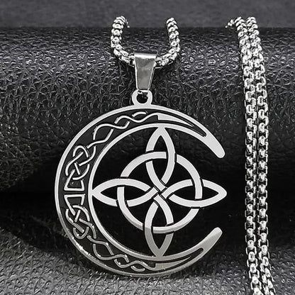 🔥 LAST DAY PROMOTION - 50%OFF 🔥 Celtic Moon Pendant Necklace