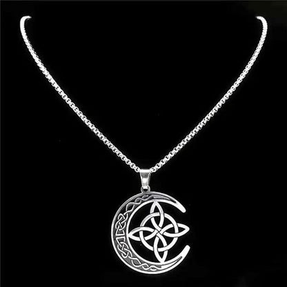 🔥 LAST DAY PROMOTION - 50%OFF 🔥 Celtic Moon Pendant Necklace