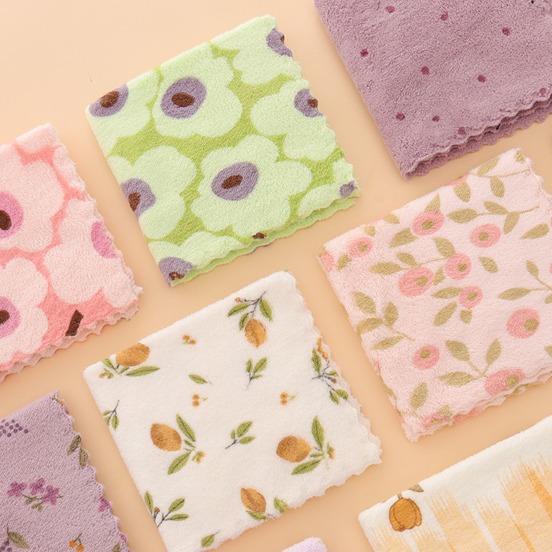 🏆DERNIER JOUR DE SOLDES EXCEPTIONNELLES : 49 % DE RÉDUCTION !🔥Plus vous achetez, plus vous économisez🎉Lot de 5 torchons en flanelle corail pour usage domestique