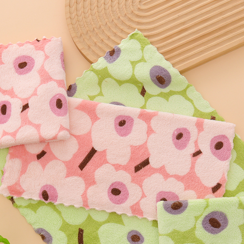 🏆DERNIER JOUR DE SOLDES EXCEPTIONNELLES : 49 % DE RÉDUCTION !🔥Plus vous achetez, plus vous économisez🎉Lot de 5 torchons en flanelle corail pour usage domestique