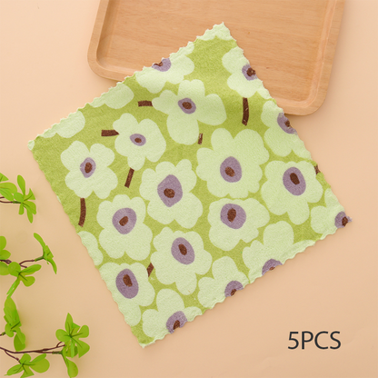 🏆DERNIER JOUR DE SOLDES EXCEPTIONNELLES : 49 % DE RÉDUCTION !🔥Plus vous achetez, plus vous économisez🎉Lot de 5 torchons en flanelle corail pour usage domestique