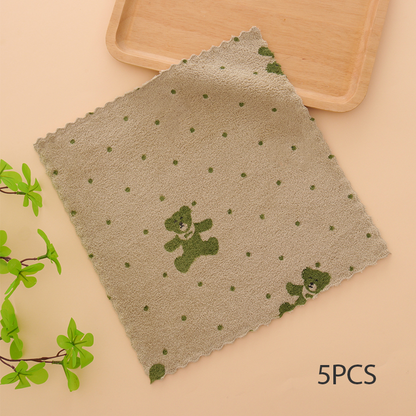 🏆DERNIER JOUR DE SOLDES EXCEPTIONNELLES : 49 % DE RÉDUCTION !🔥Plus vous achetez, plus vous économisez🎉Lot de 5 torchons en flanelle corail pour usage domestique