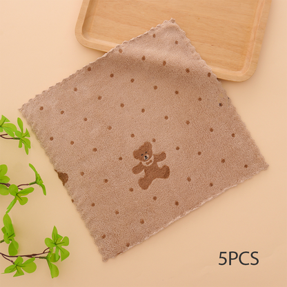 🏆DERNIER JOUR DE SOLDES EXCEPTIONNELLES : 49 % DE RÉDUCTION !🔥Plus vous achetez, plus vous économisez🎉Lot de 5 torchons en flanelle corail pour usage domestique