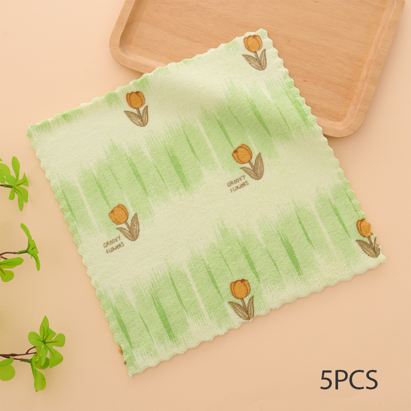 🏆DERNIER JOUR DE SOLDES EXCEPTIONNELLES : 49 % DE RÉDUCTION !🔥Plus vous achetez, plus vous économisez🎉Lot de 5 torchons en flanelle corail pour usage domestique