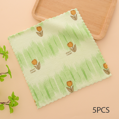 🏆DERNIER JOUR DE SOLDES EXCEPTIONNELLES : 49 % DE RÉDUCTION !🔥Plus vous achetez, plus vous économisez🎉Lot de 5 torchons en flanelle corail pour usage domestique