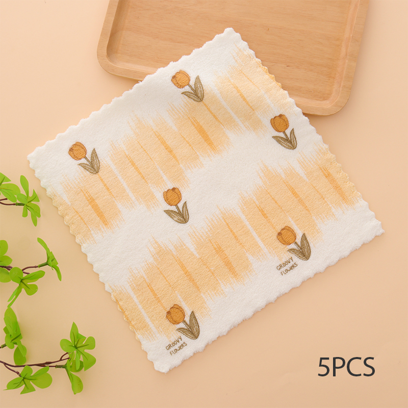 🏆DERNIER JOUR DE SOLDES EXCEPTIONNELLES : 49 % DE RÉDUCTION !🔥Plus vous achetez, plus vous économisez🎉Lot de 5 torchons en flanelle corail pour usage domestique