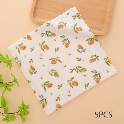 🏆DERNIER JOUR DE SOLDES EXCEPTIONNELLES : 49 % DE RÉDUCTION !🔥Plus vous achetez, plus vous économisez🎉Lot de 5 torchons en flanelle corail pour usage domestique