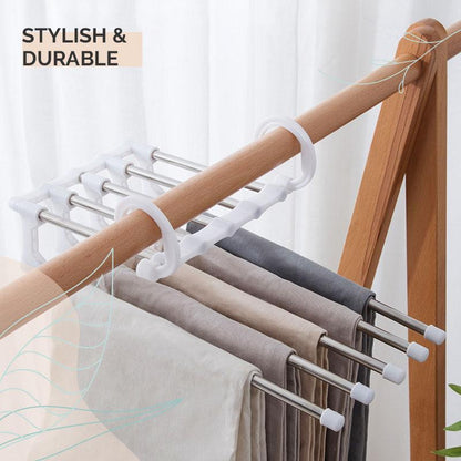 🔥【Special offer limited-time price】⏰Household Multifunctional Telescopic Folding Multi-layer Pants Storage Rack