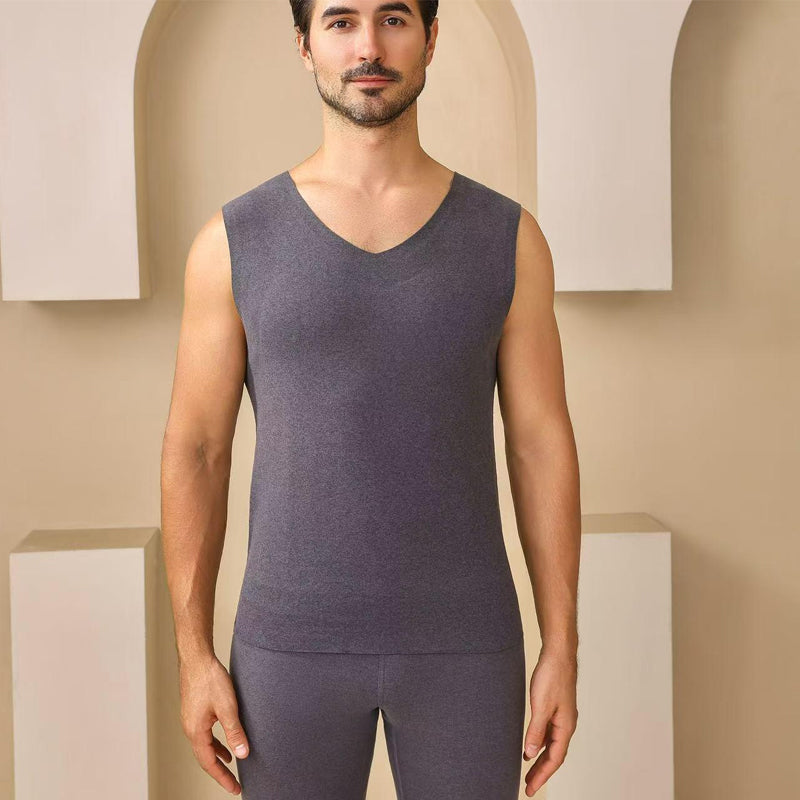 🔥 ORA CON IL 60% DI SCONTO! ✨ Gilet termico senza cuciture da uomo - Tessuto traspirante ultra morbido con design antistatico per un comfort che dura tutto il giorno 👕💨