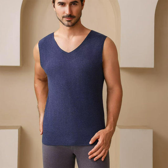 🔥 ORA CON IL 60% DI SCONTO! ✨ Gilet termico senza cuciture da uomo - Tessuto traspirante ultra morbido con design antistatico per un comfort che dura tutto il giorno 👕💨