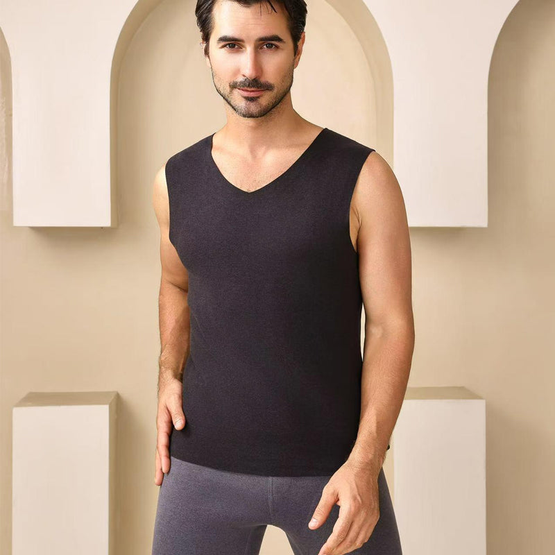 🔥 ORA CON IL 60% DI SCONTO! ✨ Gilet termico senza cuciture da uomo - Tessuto traspirante ultra morbido con design antistatico per un comfort che dura tutto il giorno 👕💨