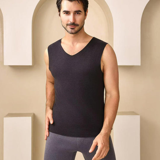 🔥 ORA CON IL 60% DI SCONTO! ✨ Gilet termico senza cuciture da uomo - Tessuto traspirante ultra morbido con design antistatico per un comfort che dura tutto il giorno 👕💨