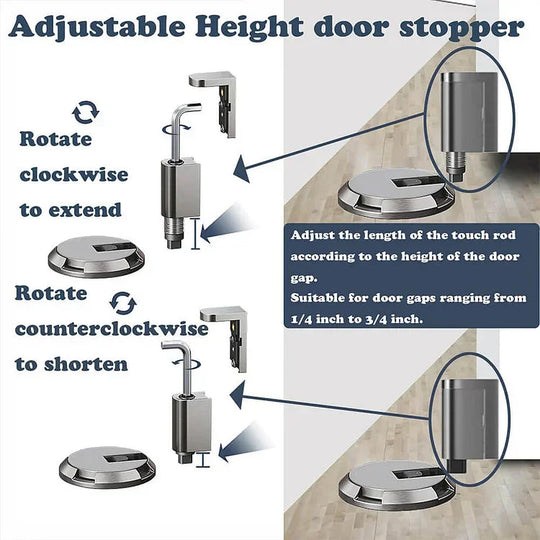 🔥Zeitlich begrenztes Sonderangebot – 50 % Rabatt 🔥Mechanischer Türstopper für den Boden mit kostenlosem 3M-Klebestreifen