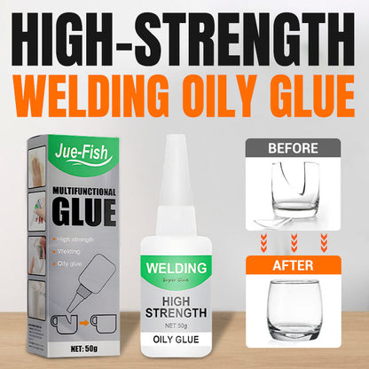🛠️No tools. No drilling. Just glue！🔥Welding High-Strength Oily Glue