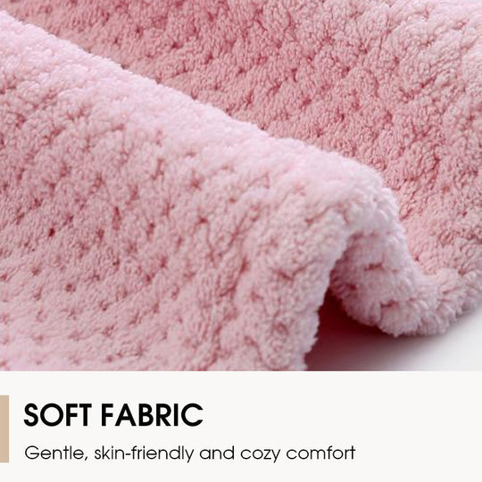 Women's Cosy Hooded Textured Grid Bathrobe（50% OFF）