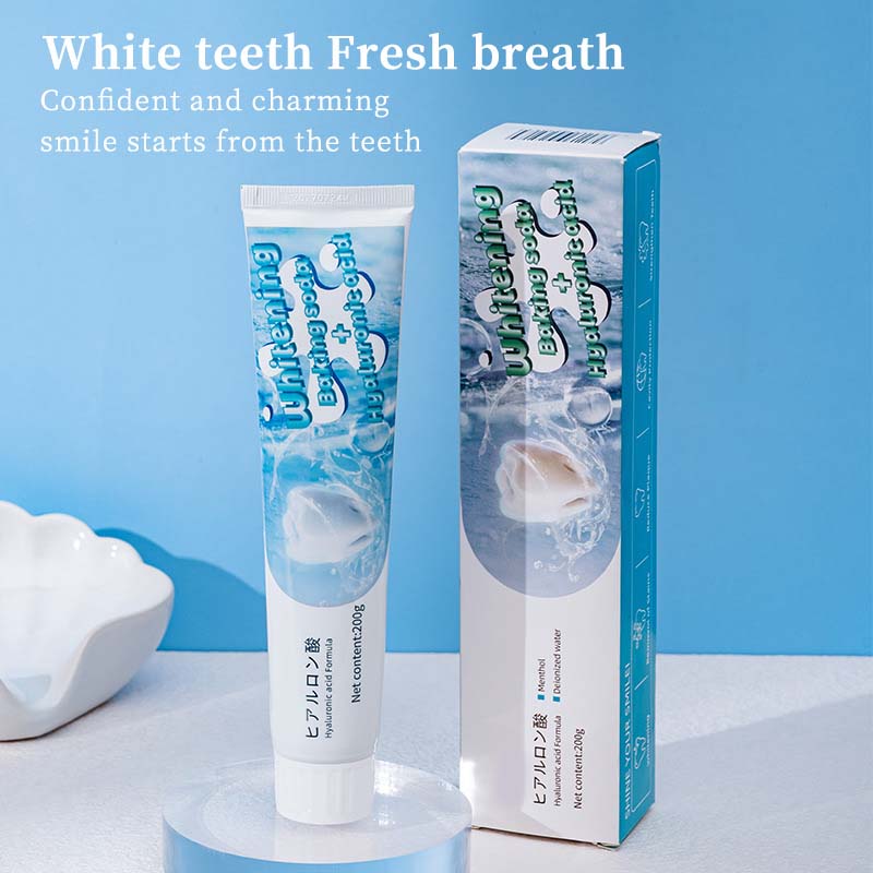 Dentifrice blanchissant au bicarbonate de soude et à la menthe