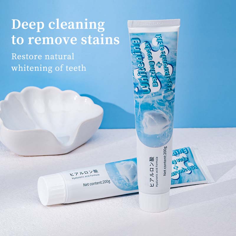 Dentifrice blanchissant au bicarbonate de soude et à la menthe