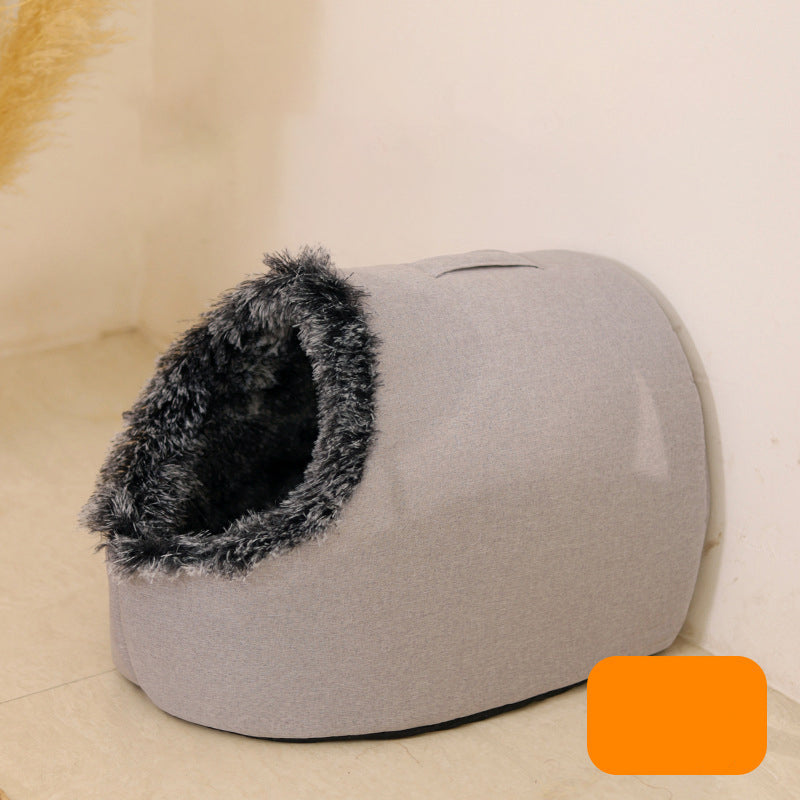 Winter Warm Pet Cave Bed