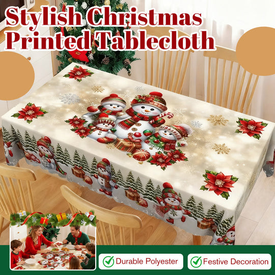 ✨Novedades navideñas✨Mantel con estampado navideño elegante