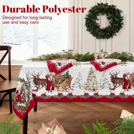 ✨Novedades navideñas✨Mantel con estampado navideño elegante